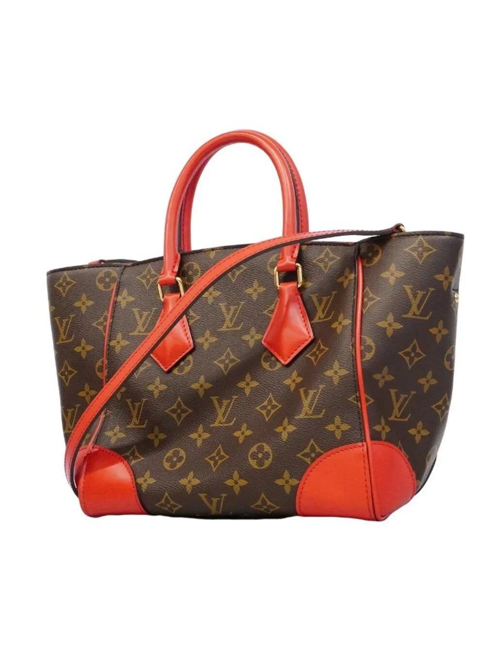 Louis Vuitton Handbag Monogram Phoenix PM Brown Coquelicot 2-Way Bag